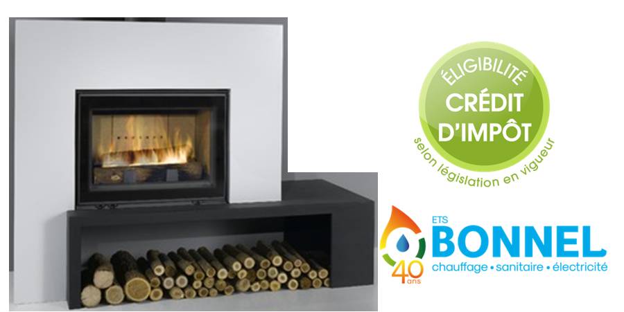 cheminee insert credit impot