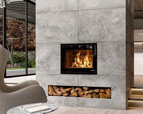 THERMOROSSI - Skyline 540 - Insert idéal pour récupérer les vieilles cheminées ouvertes ou en réaliser de nouvelles