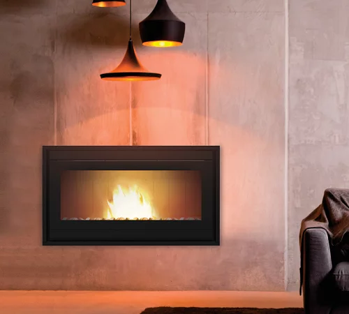 THERMOROSSI - Esprit Infinity - Insert à granulés en fonte ventilé et canalisable, doté d'un brûleur autonettoyant jusqu'à 500 heures NO-STOP