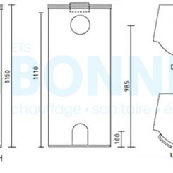 SKANTHERM Merano - Ets Bonnel - dimensions