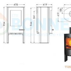 TT 20 bazic - TERMATECH - dimensions