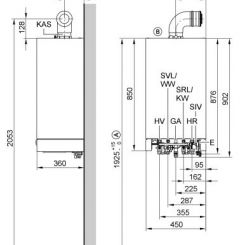 Vitodens 200W - VIESSMANN (Dimensions)