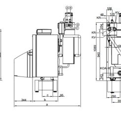 Chaudière fioul Vitorondens 200T - VIESSMANN - Ets Bonnel (Dimensions)