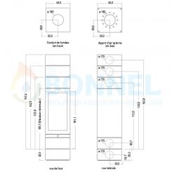 SKANTHERM Éléments 400 - Ets Bonnel - dimensions