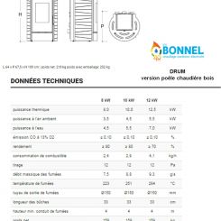 CMG Drum XW poêle chaudière bois - Ets Bonnel