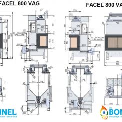 CHAZELLES Facel 800 2 vitres (dimensions) - Ets Bonnel