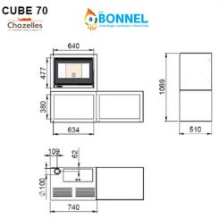 Cube 70 granulés Chazelles (dimensions) - Ets Bonnel