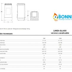 Poêle à granulés Linéa Glass Lxup - Caminetti Montegrappa - Ets Bonnel