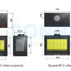 Square 60 et 68 WANDERS - Ets Bonnel (dimensions)